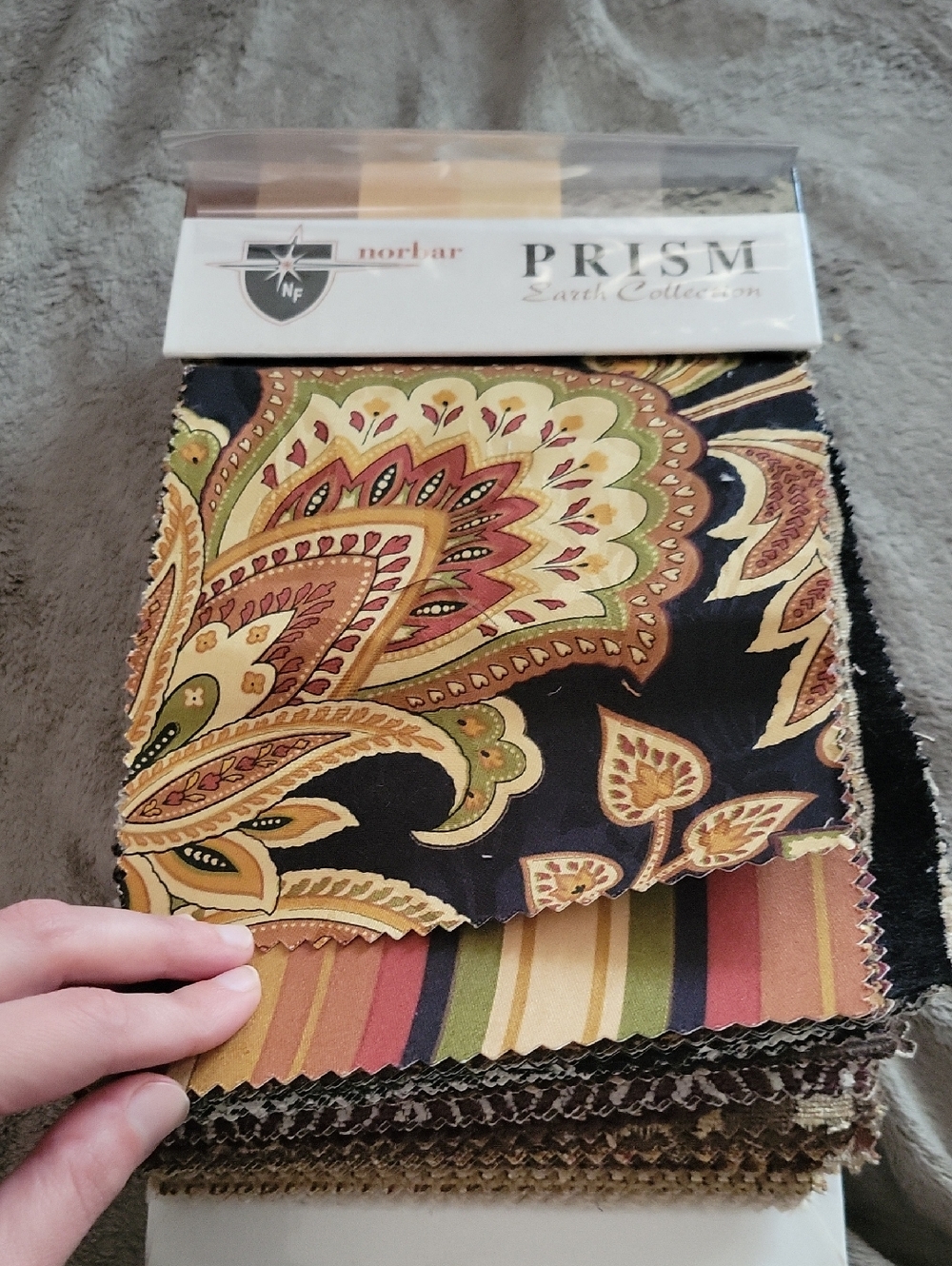 NORBAR PRISM Earth  COLLECTION FABRIC SWATCH SAMPLE BOOK